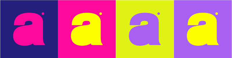 Letras A colores